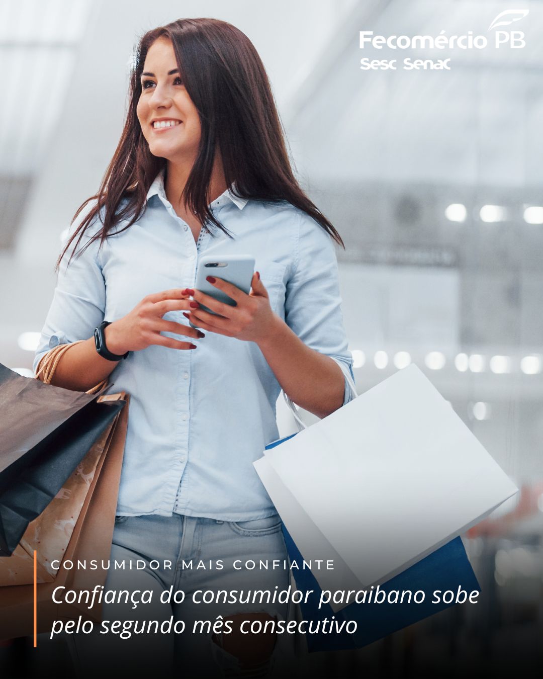 Confiança do consumidor paraibano sobe pelo segundo mês consecutivo